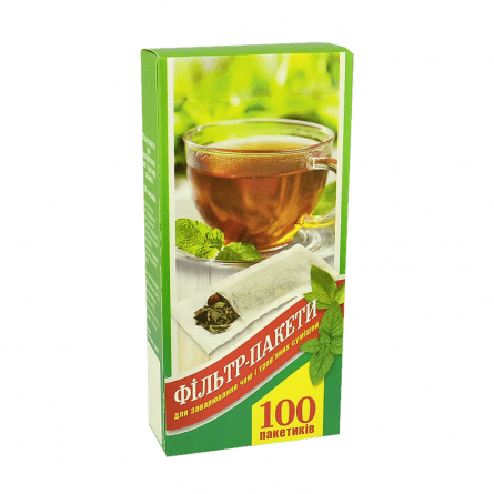 Фільтр пакети для чаю, L, 100шт